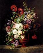 Floral, beautiful classical still life of flowers.078 unknow artist